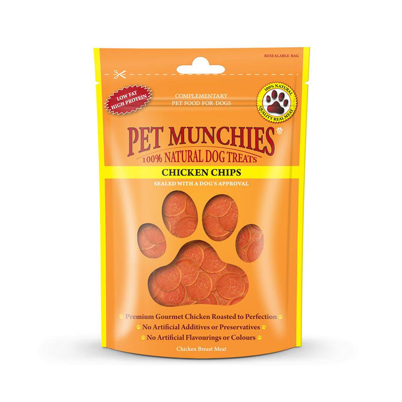 Pet Munchies Chicken ChipsPet Munchies Chicken Chips Treats for Dogs is made from the finest quality chicken meat. These delicious chicken chips are made from 100% natural cuts of chicken andDog TreatsMcCaskieMcCaskiePet Munchies Chicken Chips