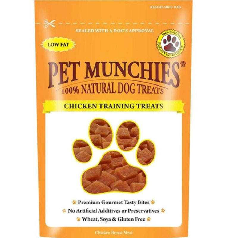 Pet Munchies Chicken Training Treat 150gPet Munchies Chicken Training Treats are made with 100% Natural: Quality Real Chicken Meat. These premium gourmet tasty bites, made from the finest ingredients, makeDog TreatsMcCaskieMcCaskiePet Munchies Chicken Training Treat 150g