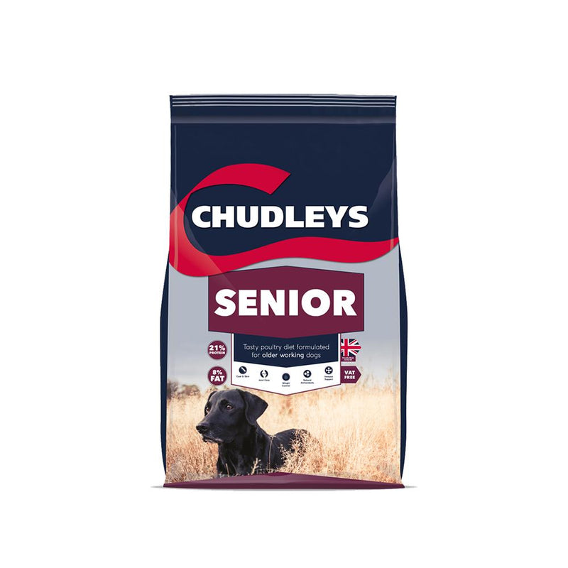 Chudleys Senior Dog FoodSENIOR Helping Hand Designed to provide for the changes in your dog's nutritional needs as he gets older. Especially formulated for older working dogs from approximaDog FoodChudleysMcCaskieChudleys Senior Dog Food