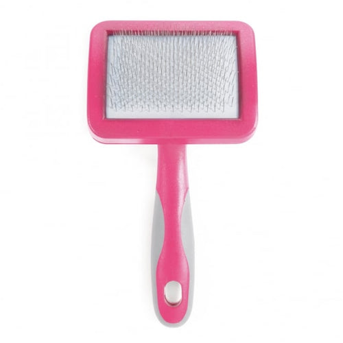 Ergo Cat Slicker BrushThe Ancol Ergo Slicker Brush is a fantastic tool for removing loose fur and leaving your cat with a glossy coat. The pins of the brush are soft and bendy, and glide Pet Combs & BrushesAncolMcCaskieErgo Cat Slicker Brush