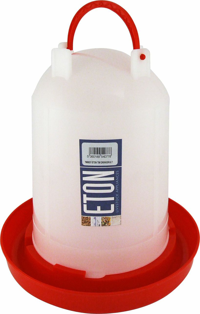 Eton Chicken DrinkerThe Eton Chicken Drinker has all the features you could want. Easy to take apart and clean, a handle to carry it and a self filling trough.Poultry EquipmentEtonMcCaskieEton Chicken Drinker