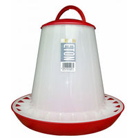 Eton Chicken FeederThe eton chicken feeder has all the features you could want. Easy to take apart and clean, a grid to help prevent the hens scattering the feed, a handle to carry it Poultry EquipmentEtonMcCaskieEton Chicken Feeder