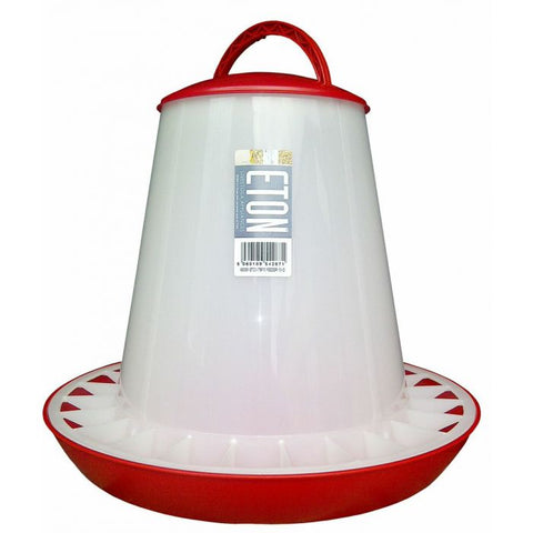Eton Chicken FeederThe eton chicken feeder has all the features you could want. Easy to take apart and clean, a grid to help prevent the hens scattering the feed, a handle to carry it Poultry EquipmentEtonMcCaskieEton Chicken Feeder