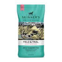 Skinner's Field & Trial Light & SeniorSkinner's Field &amp; Trial Light and Senior is a complete dog food, specially developed and formulated for any dog that requires a less energy dense diet. TypicallyDog FoodSkinnersMcCaskieField & Trial Light & Senior
