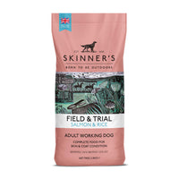 Skinner's Field & Trial Salmon & RiceSkinner’s Field &amp; Trial Salmon and Rice is a complete dog food, specially developed and formulated to support active dogs who are regularly working at a moderateDog FoodSkinnersMcCaskieField & Trial Salmon & Rice