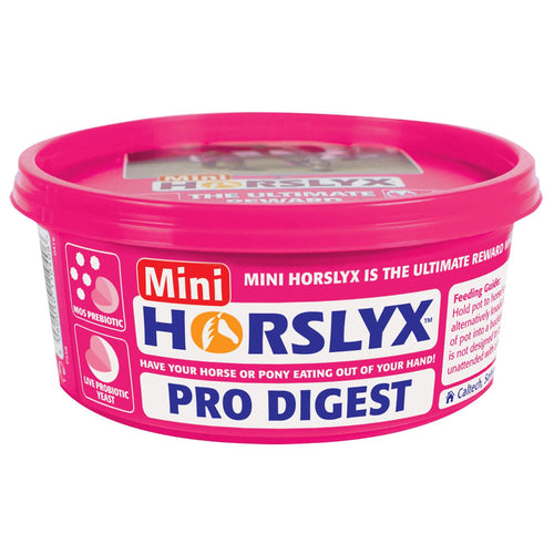 Horslyx Mini Licks 650g Pro DigestMini HorslyxMini Horslyx is the perfect choice for horse owners who want to reward, distract (or bribe!!) their horse or pony with a nutritious alternative to sugaryHorse Vitamins & SupplementsHorslyxMcCaskieHorslyx Mini Licks 650g Pro Digest