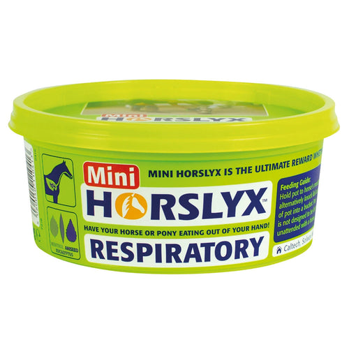 Horslyx Mini Licks 650g RespiratoryMini HorslyxMini Horslyx is the perfect choice for horse owners who want to reward, distract (or bribe!!) their horse or pony with a nutritious alternative to sugaryHorse Vitamins & SupplementsHorslyxMcCaskieHorslyx Mini Licks 650g Respiratory