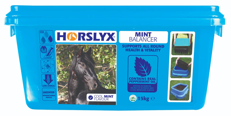 Horslyx Mint 15kgHorslyx is available in Original, Mint, Garlic, Respiratory, Mobility and Pro Digest formulations The Horslyx high specification vitamin, mineral and trace element pHorse Vitamins & SupplementsHorslyxMcCaskieHorslyx Mint 15kg