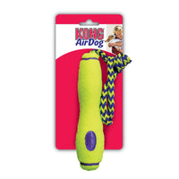 Kong Airdog Fetch Stick with RopeThe KONG AirDog® Fetch Stick with Rope floats high on the water and comes with a high-quality throw rope. It’s made from our non-abrasive tennis ball material, whichKongMcCaskieKong Airdog Fetch Stick