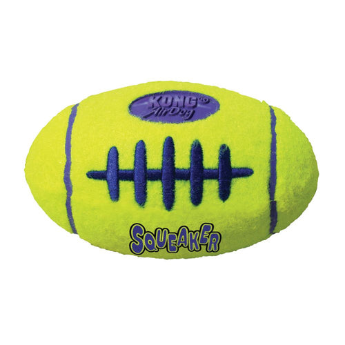 Kong Airdog Squeaker FootballKONG AirDog® Squeaker Football combines two classic dog toys -the tennis ball and the squeaker - to create the perfect fetch toy. The non-abrasive, high-quality mateKongMcCaskieKong Airdog Squeaker Football