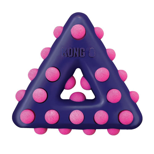 Kong Dotz TriangleKONG Dotz provide a variety of chewing fun with layered textures that entice and delight the most eager of chewers. The playful, unpredictable bounce of the toy creaKongMcCaskieKong Dotz Triangle