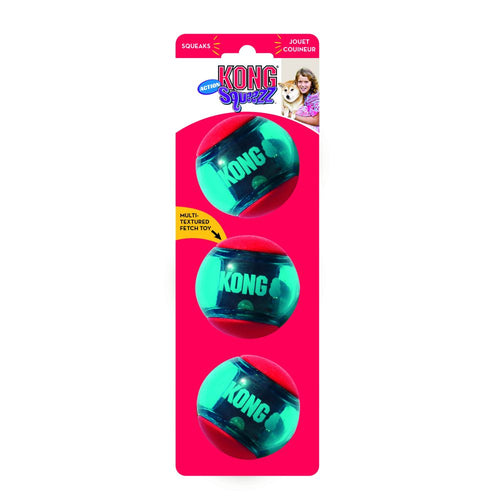 Kong Squeezz Action Ball RedDogs love chasing after the wild bounce that comes from the new KONG Squeezz Action Shapes featuring dynamic rubber and fun shapes that make games of fetch way more KongMcCaskieKong Squeezz Action Ball Red