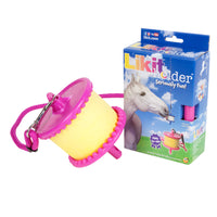 Likit Holder Various ColoursThis clever toy is designed to be hung freely in the stable from the rope provided and used in conjunction with a Likit Refill (650g), sold separately. As your horseHorse TreatsLikitMcCaskieLikit Holder