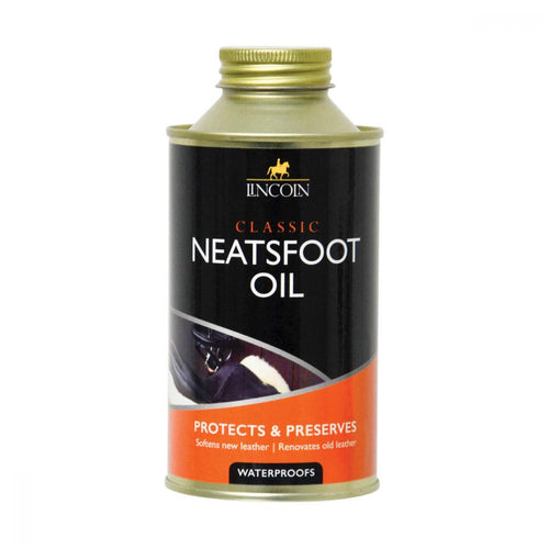 Lincoln Classic Neatsfoot OilThe traditional product for waterproofing leather. Regular use will maintain the optimum moisture level of the leather and so prevent it from becoming dry.Horse Tack AccessoriesLincolnMcCaskieLincoln Classic Neatsfoot Oil