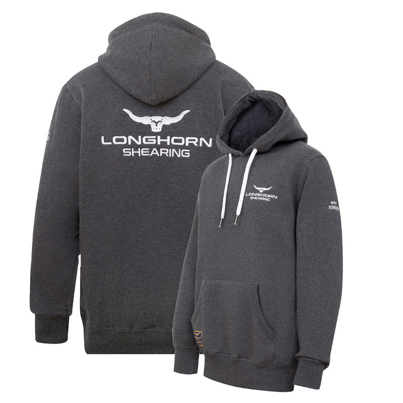 Longhorn Shearing Signature Hoody GreyThe Longhorn Signature Series hooded sweatshirt is a new hard wearing, heavyweight design. The Longhorn logo is now embroidered logo on front and back with establishShirts & TopsLonghorn ShearingMcCaskieLonghorn Shearing Signature Hoody Grey