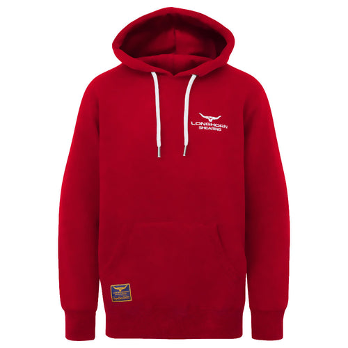 Longhorn Shearing Signature Hoody Red