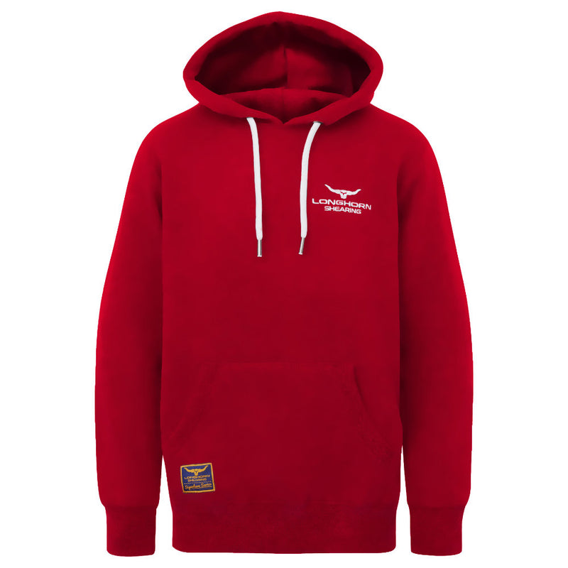 Longhorn Shearing Signature Hoody RedThe Longhorn Signature Series hooded sweatshirt is a new hard wearing, heavyweight design. The Longhorn logo is now embroidered logo on front and back with establishShirts & TopsLonghorn ShearingMcCaskieLonghorn Shearing Signature Hoody Red