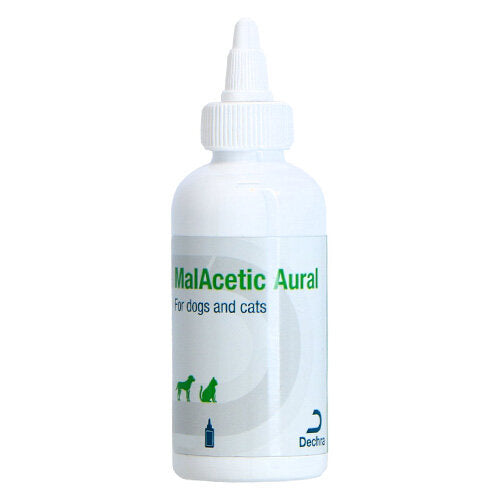 Malacetic Aural Ear Flush 118mlAn antibacterial and antifungal ear flush. Useful in dogs where bacteria and yeast have been identified. Useful in maintaining a healthy environment in "at risk" earPet MedicineDechra VetMcCaskieMalacetic Aural Ear Flush 118ml