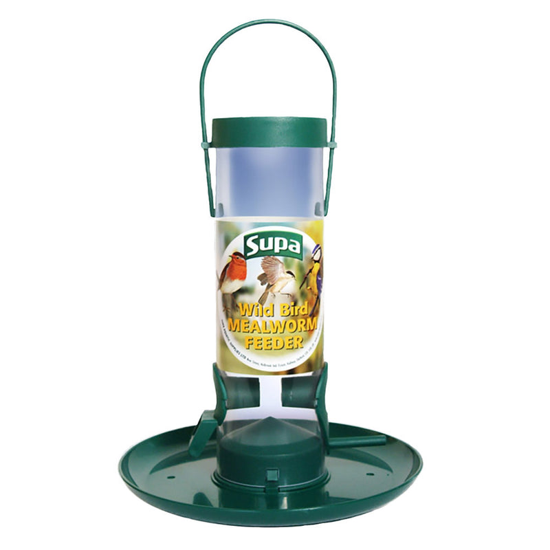 Mealworm FeederThis versatile feeder is designed to cover all permutations associated with dispensing this popular food. It can be hung in the usual manner from a tree,washing lineBird FeedersSupaMcCaskieMealworm Feeder