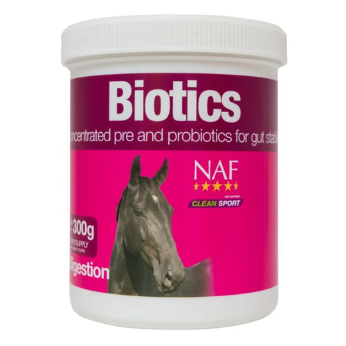 NAF BioticsThis unique combination of pre and probiotics is designed to support the natural microbial repopulation of the gut. Contains live yeasts which are proven to support Horse Vitamins & SupplementsNAFMcCaskieNAF Biotics