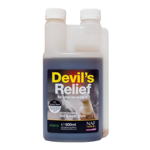 NAF Devils ReliefDevil’s Relief is a powerful combination of herbal tinctures formulated together with Devil’s Claw, a herb native to Africa. Devil’s Relief helps ease stiffness assoHorse Vitamins & SupplementsNAFMcCaskieNAF Devils Relief