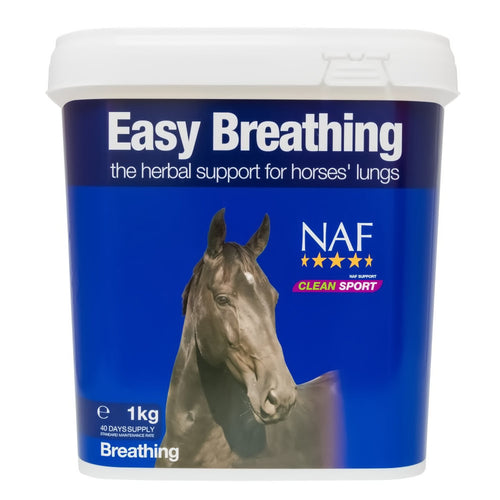 NAF Easy BreathingRespiratory stress is a common fact of life for the modern horse. Stabling, forage and indoor schools can all harbour dust and fungal spores which accumulate in and Horse Vitamins & SupplementsNAFMcCaskieNAF Easy Breathing