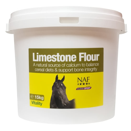 NAF Limestone FlourA rich source of calcium designed to supplement bone growth requirements. NAF’s pure Limestone Flour should be fed when there is a need for additional calcium in theHorse Vitamins & SupplementsNAFMcCaskieNAF Limestone Flour