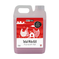 Nettex Total Mite Kill Liquid Ready to UseNettex Total Mite Kill Ready To Use Solution is a highly effective insecticide and disinfectant cleaner for chicken housing.Kills mites, lice and other crawling insePoultry HygieneNettexMcCaskieNettex Total Mite Kill Liquid Ready