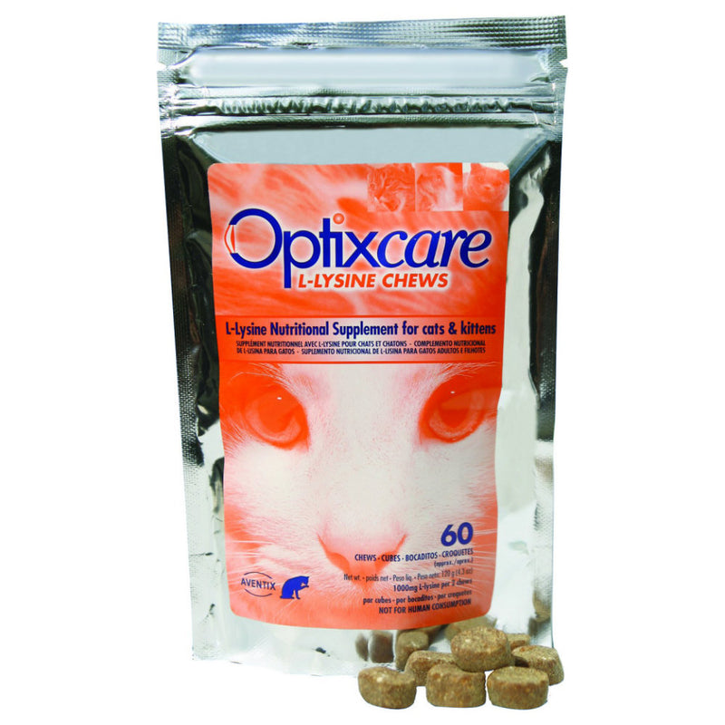 Optixcare L-Lysine ChewsOPTIXCARE L-LYSINE CHEWS
L-Lysine is a recognized component of the multi-faceted approach to treating herpes infections.L-Lysine has been shown to help reduce the frPet Vitamins & SupplementsAventixMcCaskie-Lysine Chews