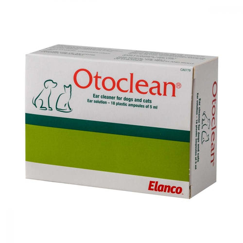 Otoclean Ear Cleaner 18x5mlEar cleaner for dogs and cats, which contains keratolytic, ceruminolytic, emollient, cleansing and hydrating ingredients  This makes the product ideal for the hygienPet MedicineElancoMcCaskieOtoclean Ear Cleaner 18x5ml