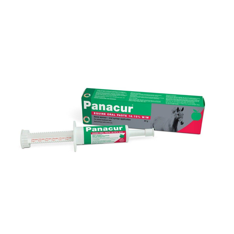 Panacur Equine Paste SyringePanacur Equine Oral Paste for the treatment and control of adult and immature roundworms of the gastro-intestinal tract in horses and other equines. Panacur Equine PHorse WormersMSD Animal HealthMcCaskiePanacur Equine Paste Syringe