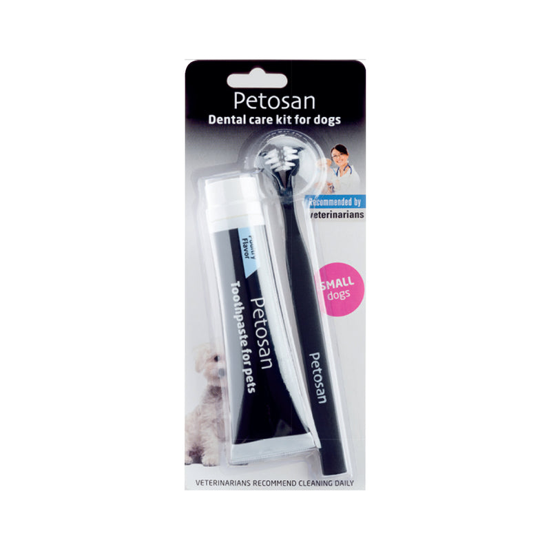 Petosan Dental Kit for DogsThe Petosan Twin-Head Dental Brush is guided by the teeth, cleaning the inside and outside surfaces at the same time, increasing percentage of plaque removal and savPet Oral Care SuppliesPetosanMcCaskiePetosan Dental Kit