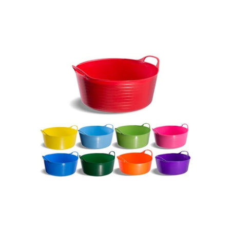 Red Gorilla Flexible Tub 15 Litre Shallow Assorted ColoursThe Small Shallow Gorilla Tub® 15L, previously known as Tubtrugs is a flexible and weather resistant tub that is built to last. You can use this tub for everything! Stable EquipmentRed GorillaMcCaskieRed Gorilla Flexible Tub 15 Litre Shallow Assorted Colours