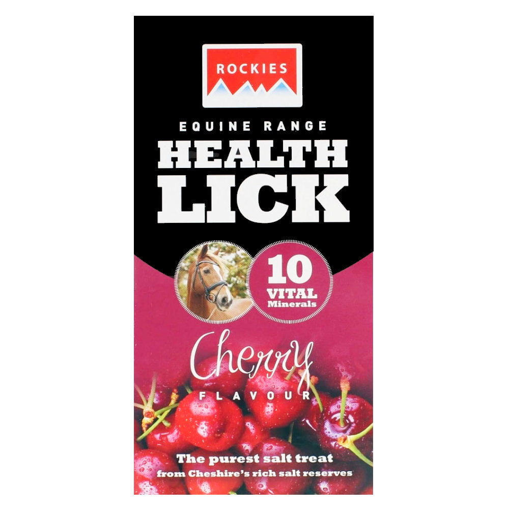 Rockies 2kg Cherry Flavoured LicksVery attractive to all equines due to their combination of unique flavouring, high purity minerals and trace elements. The outcome of such a formula is that equines Horse Vitamins & SupplementsRockiesMcCaskieRockies 2kg Cherry Flavoured Licks
