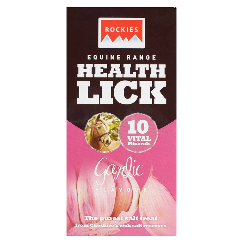 Rockies 2kg Garlic Flavoured LicksVery attractive to all equines due to their combination of unique flavouring, high purity minerals and trace elements. The outcome of such a formula is that equines Horse Vitamins & SupplementsRockiesMcCaskieRockies 2kg Garlic Flavoured Licks