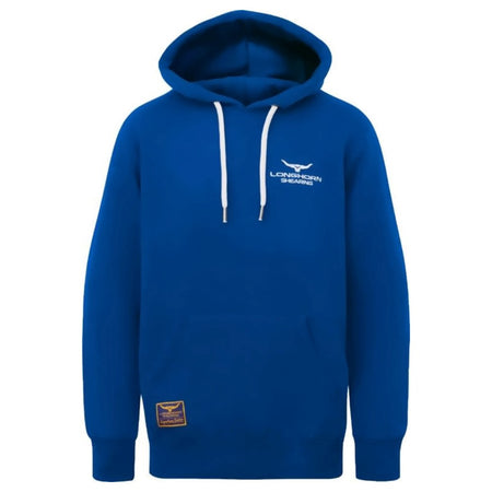 Longhorn Shearing Signature Hoody CobaltThe Longhorn Signature Series hooded sweatshirt is a new hard wearing, heavyweight design. The Longhorn logo is now embroideCobalt logo on front and back with establShirts & TopsLonghorn ShearingMcCaskieLonghorn Shearing Signature Hoody Cobalt