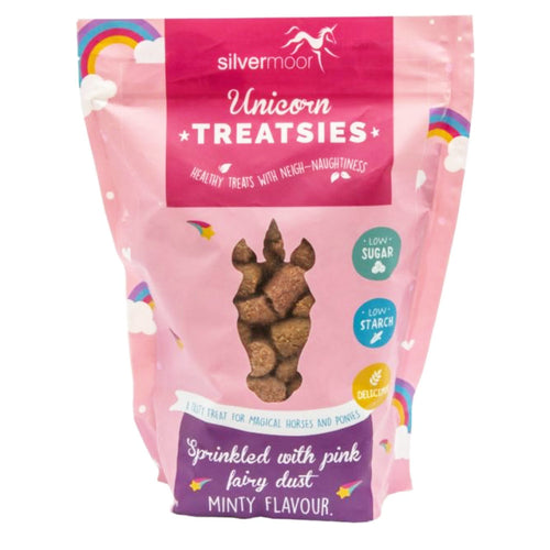 Silvermoor Treatsies Unicorn Horse Treats 1kgTreatsies are the ideal choice for their beneficial properties, to be used in physio stretching or simply to pamper and spoil your horse, they deserve the best!Horse TreatsSilvermoorMcCaskieSilvermoor Treatsies Unicorn Horse Treats 1kg