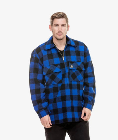 Swanndri Blue Check Ranger Bushshirt Made with 100% wool, the Bush Shirt is perfect for any outdoor or indoor use. The durable design of this product incorporates a pullover style, buttoned cuffs, and Shirts & TopsSwanndriMcCaskieSwanndri Blue Check Ranger Bushshirt