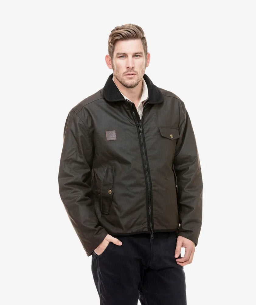 Swanndri Chocolate Waimak Wool Lined Oilskin Jacket Swanndri Oilskin Jackets are designed to keep our customers dry and warm in the toughest weather environments 100% Waxed Cotton OilskinWool Lined Body Fleece SleeveCoats & JacketsSwanndriMcCaskieSwanndri Chocolate Waimak Wool Lined Oilskin Jacket