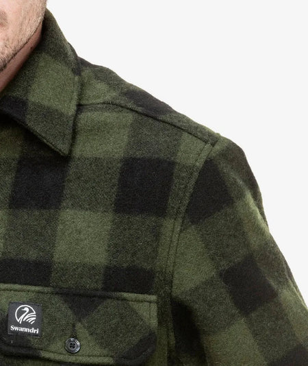 Swanndri Olive/Black Ranger Extreme V2 Bushshirt 100% Technical Wool (345gsm), Original Finish 3 Layer Technical Lining - 5K/8K (waterproof/breathable)Over-sized to allow up to 3 layers underneath Classic SwanndriCoats & JacketsSwanndriMcCaskieSwanndri Olive/Black Ranger Extreme V2 Bushshirt