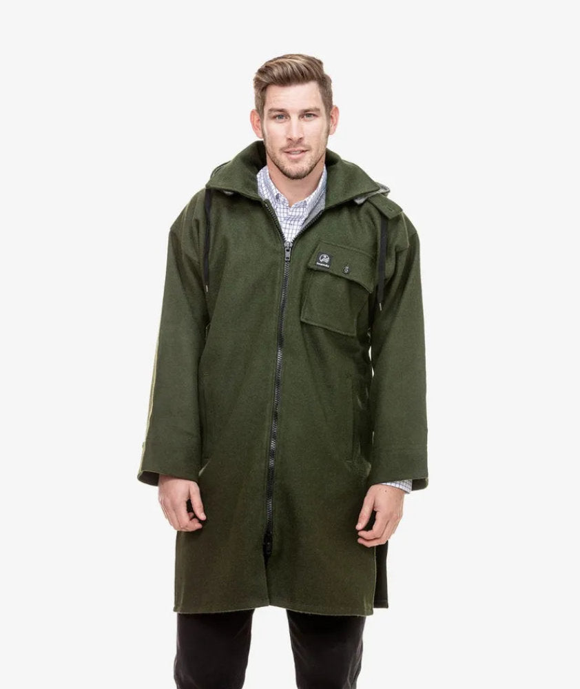 Swanndri Olive Mosgiel Full Zip BushshirtThe reputation of Swanndri is built on the foundation of solid, strong, tough performance wear. Natural fabric is woven to exact specification and then treated to prCoats & JacketsSwanndriMcCaskieSwanndri Olive Mosgiel Full Zip Bushshirt