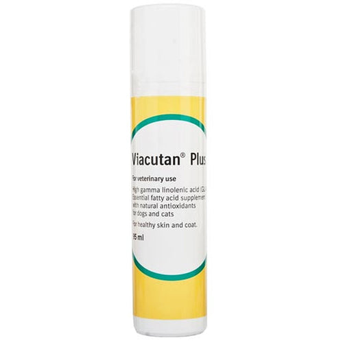 Viacutan Plus Liquid 95mlViacutan Plus is a balanced combination of plant and fish oils providing very high levels of biologic ally active GLA to be used as a dietary supplement to help condPet Vitamins & SupplementsBoehringer IngelheimMcCaskieLiquid 95ml